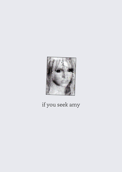 if you seek amy poster