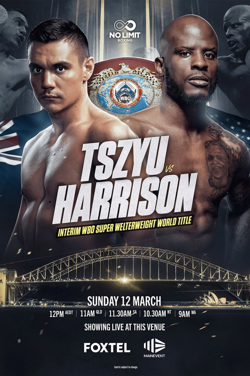 Tim Tszyu vs. Tony Harrison poster
