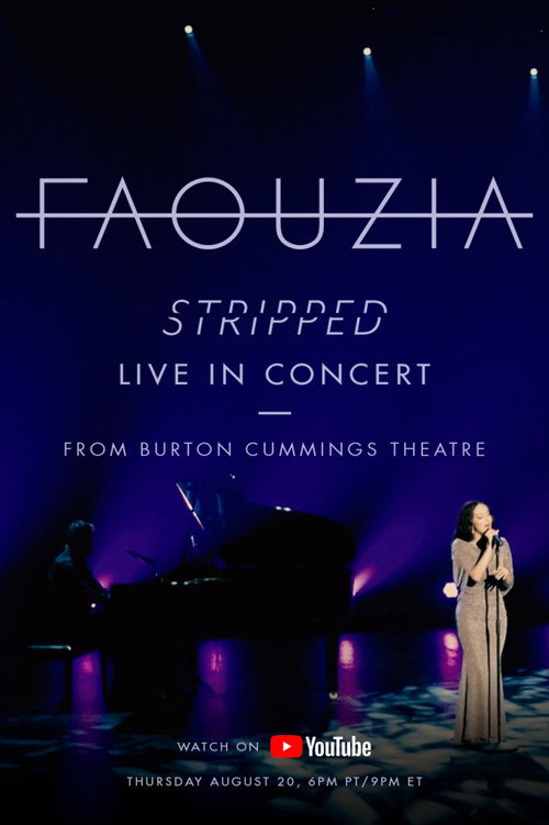 Faouzia - Stripped: Live In Concert from the Burton Cummings Theatre poster