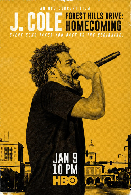 J. Cole Forest Hills Drive: Homecoming poster