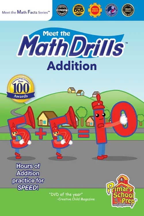 Meet the Math Drills - Addition poster