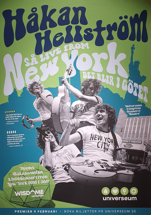 Håkan Hellström - New York 2016 poster