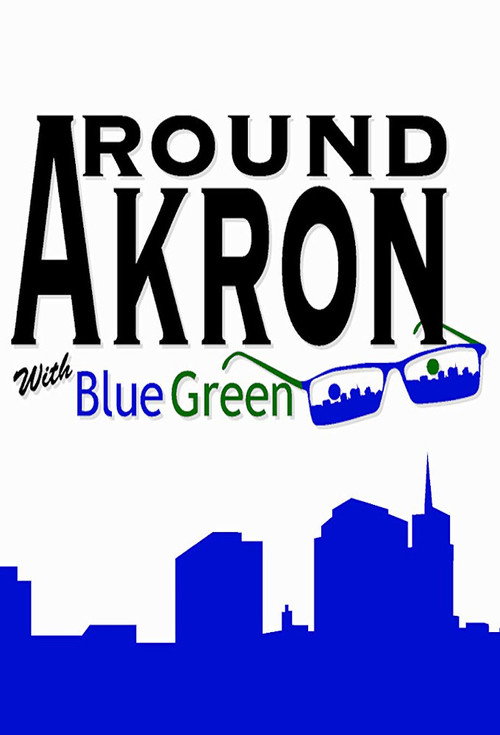 Around Akron with Blue Green poster