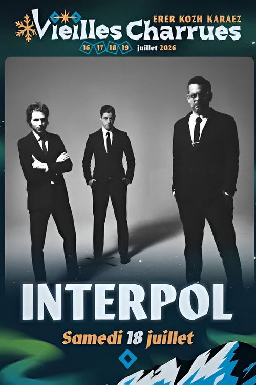 Interpol - Vieilles Charrues 2026 poster