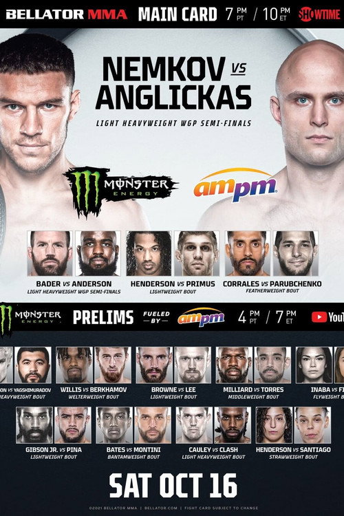 Bellator 268: Nemkov vs. Anglickas poster