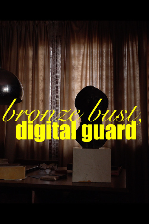 Bronze bust, digital guard poster