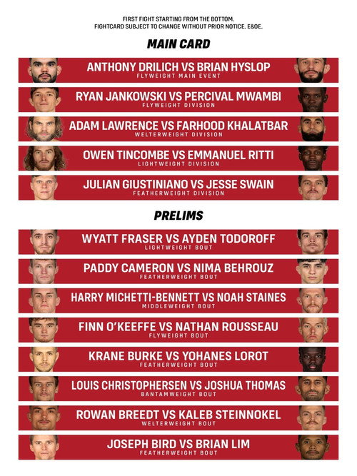 Eternal MMA 93: Perth poster