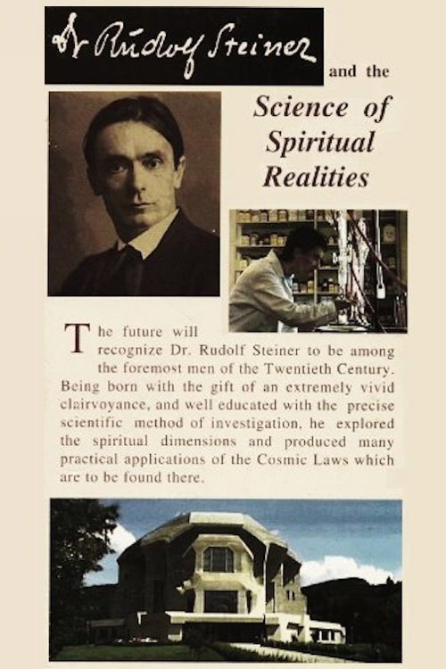 Dr Rudolf Steiner and the Science of Spiritual Realities poster