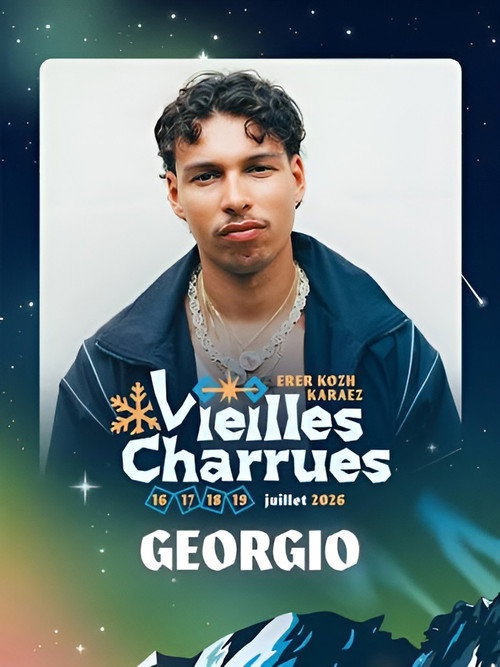 Georgio en concert aux Vieilles Charrues 2026 poster