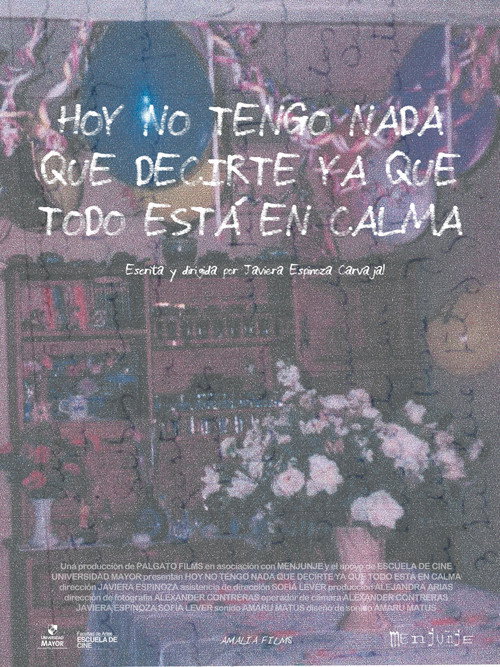 Today I don’t have anything to say because everything’s at peace poster