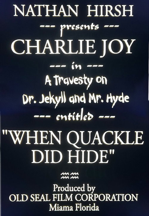 When Dr. Quackell Did Hide poster
