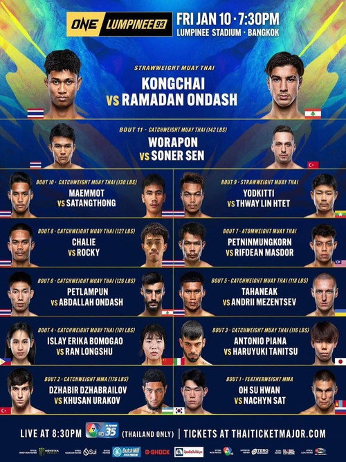 ONE Friday Fights 93: Kongchai vs. Ondash poster