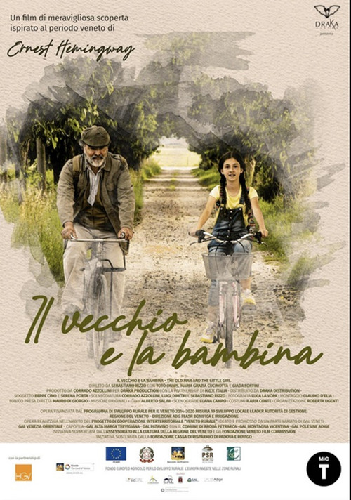 The old man and the little girl poster