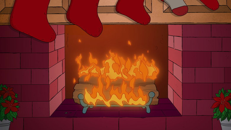 The Simpsons Yule Log still 4