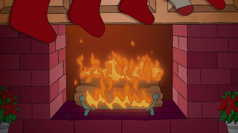 The Simpsons Yule Log still 1