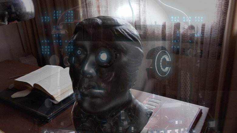 Bronze bust, digital guard still 1