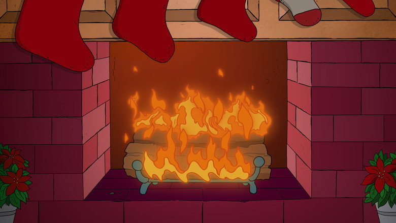 The Simpsons Yule Log still 3