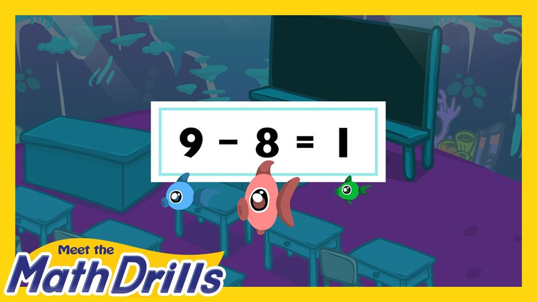 Meet the Math Drills - Subtraction still 1
