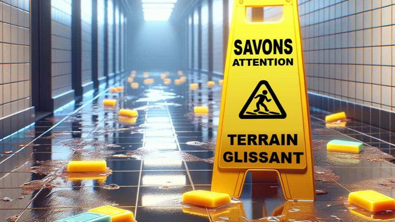 Savons, attention terrain glissant still 1