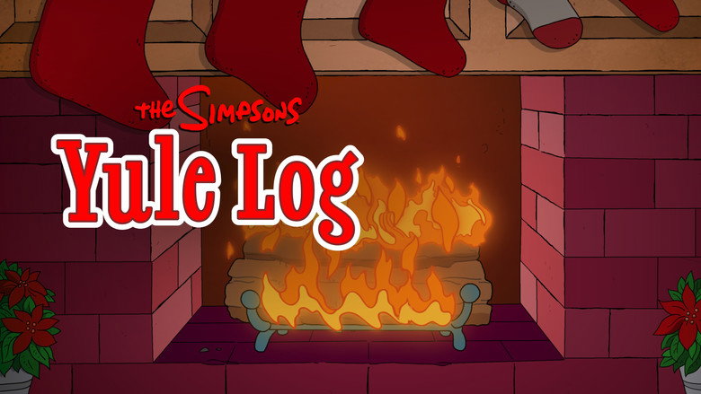 The Simpsons Yule Log still 6