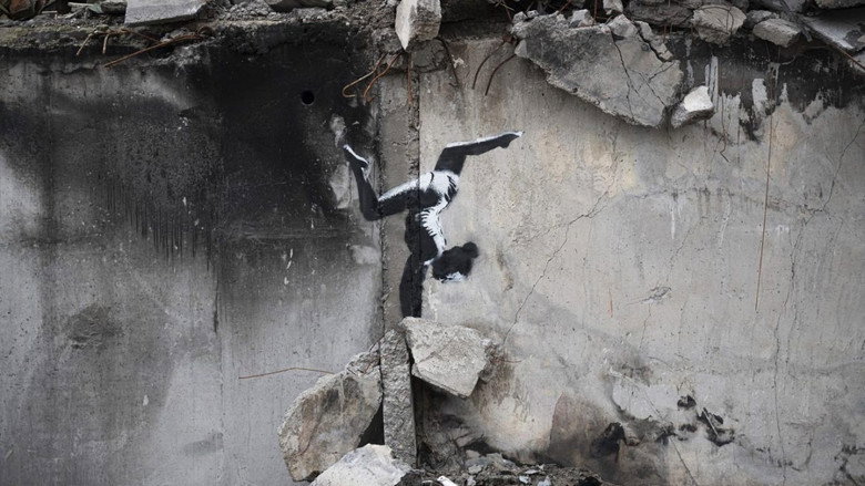 Art Vs War: Banksy And C215 In Borodianka, Ukraine still 1
