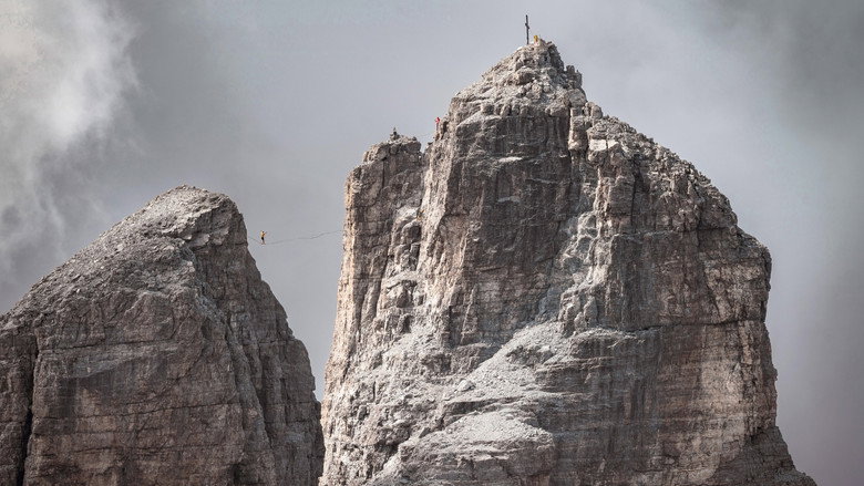 High Above: Highlining on Tribulaun still 1