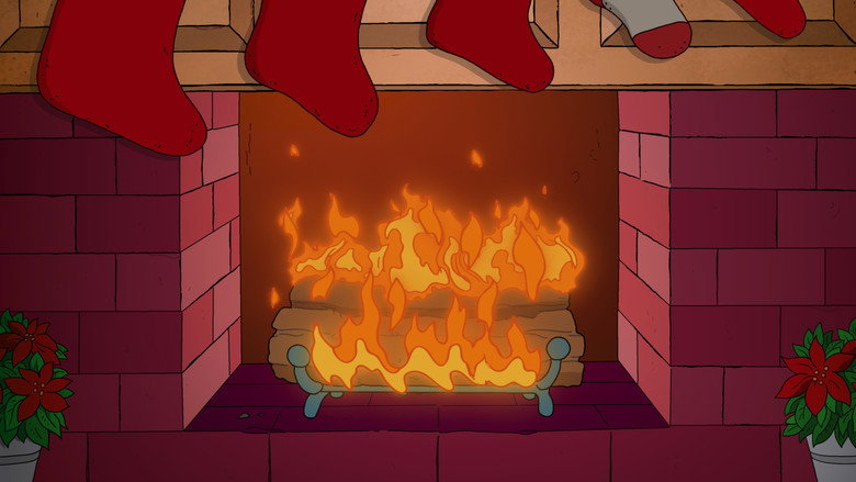 The Simpsons Yule Log still 7