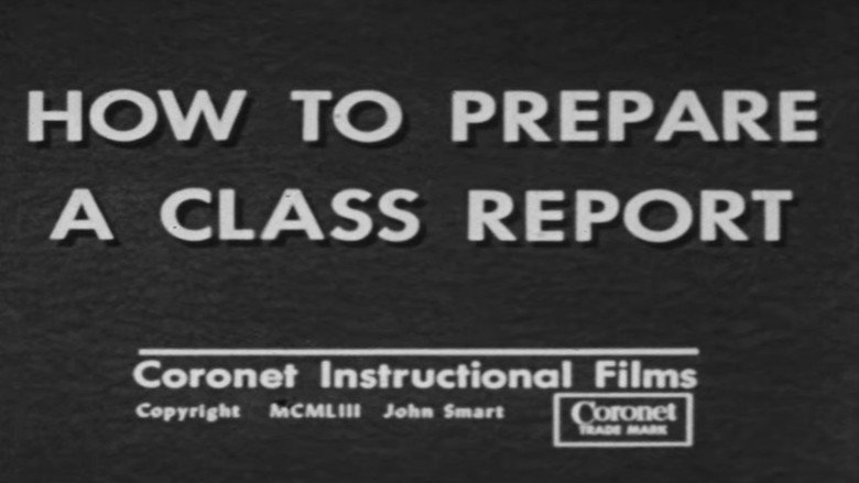 How to Prepare a Class Report still 1